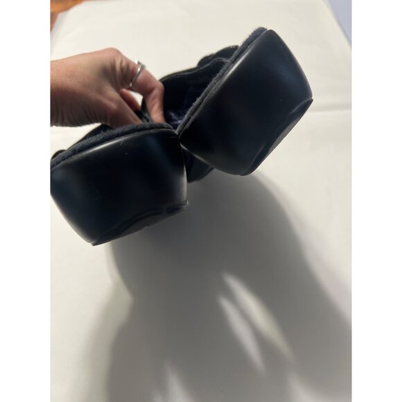 Clarks Womens Black Leather Slip-On Mules 8 - Picture 7 of 11